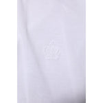 Dolce & Gabbana White Collared Men Short Sleeve Crown T-shirt TSH86382-50