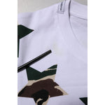 Dolce & Gabbana White Camouflage Cotton Men Crew Neck T-shirt TSH90506-48