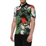 Dolce & Gabbana Multicolor Floral Silk Collared Polo T-shirt TSH90528-48