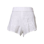 Dolce & Gabbana White Linen High Waisted Hot Pants Shorts PAN75543-38