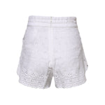 Dolce & Gabbana White Linen High Waisted Hot Pants Shorts PAN75543-38