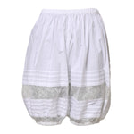 Dolce & Gabbana White Lace Paneled Cotton High Waisted Shorts PAN75548-40