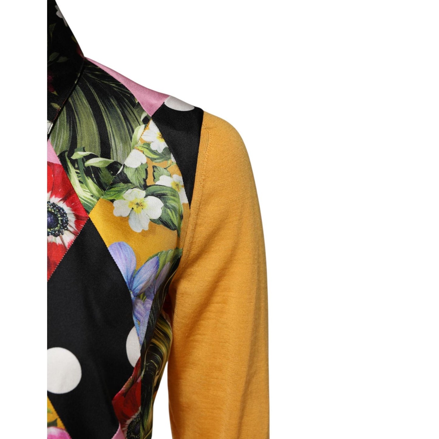 Dolce & Gabbana Multicolor Floral Long Sleeves Polo Top TSH87610-36