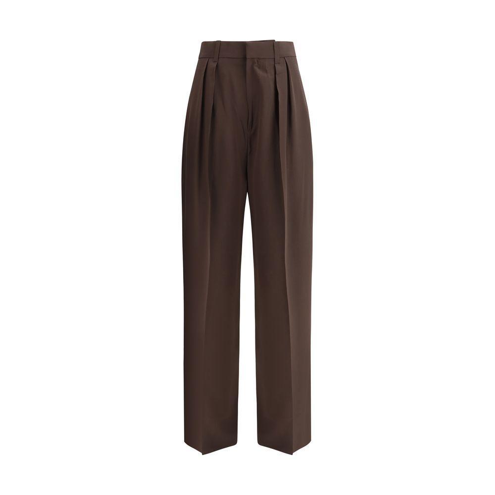 Petar Petrov Silk Pants PE-S25P7DARKBROWN-IT40 | M