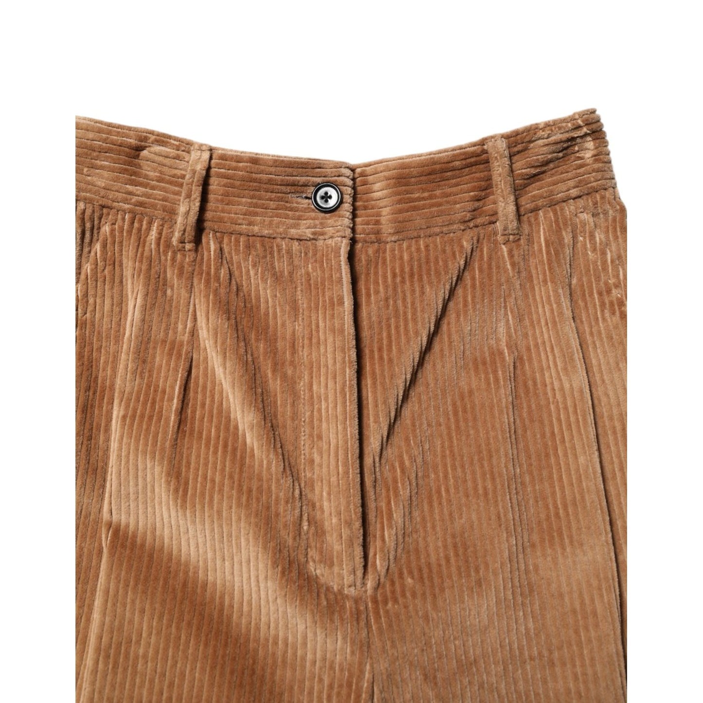 Dolce & Gabbana Brown Cotton Corduroy Tapered Pants PAN72804-40