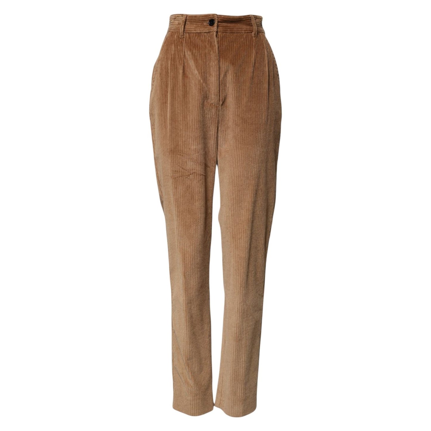 Dolce & Gabbana Brown Cotton Corduroy Tapered Pants PAN72804-40