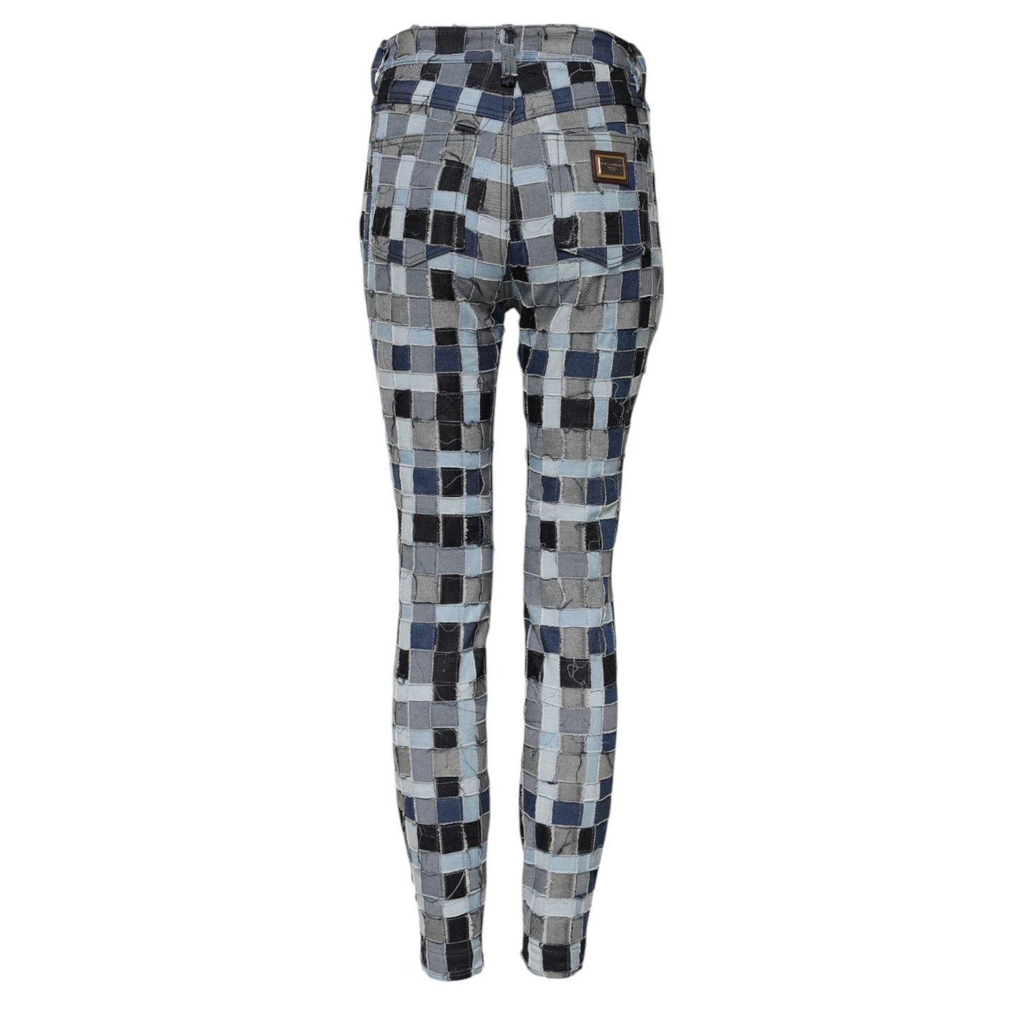 Dolce & Gabbana Multicolor Patchwork Skinny Denim Jeans PAN74598-40