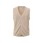 Gran Sasso Beige Cotton Sleveless Jacket GR-9472672-IT50 | L