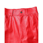 Dolce & Gabbana Red Viscose High Waist Tapered Trouser Pants PAN75529-40