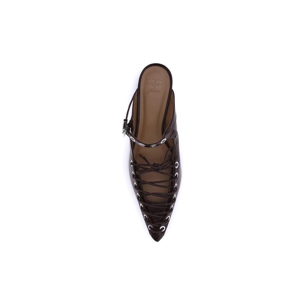 Ganni Oleatex laced Mules GA-S3039730-EU36/US6