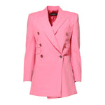 Dolce & Gabbana Pink Double Breasted Women Coat Jacket JKT4178-38