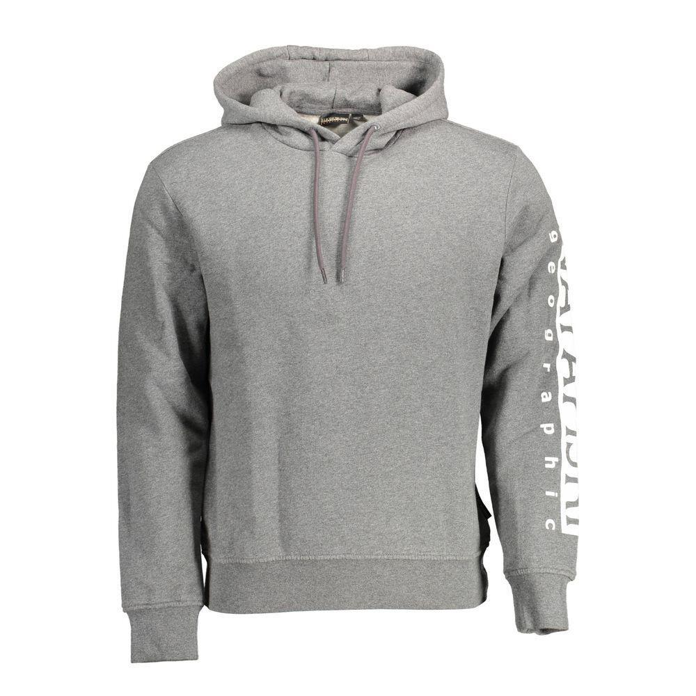 Napapijri Gray Cotton Sweater NA-14605-S