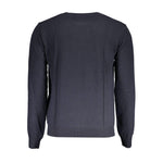 La Martina Blue Wool Sweater LA-17153-M