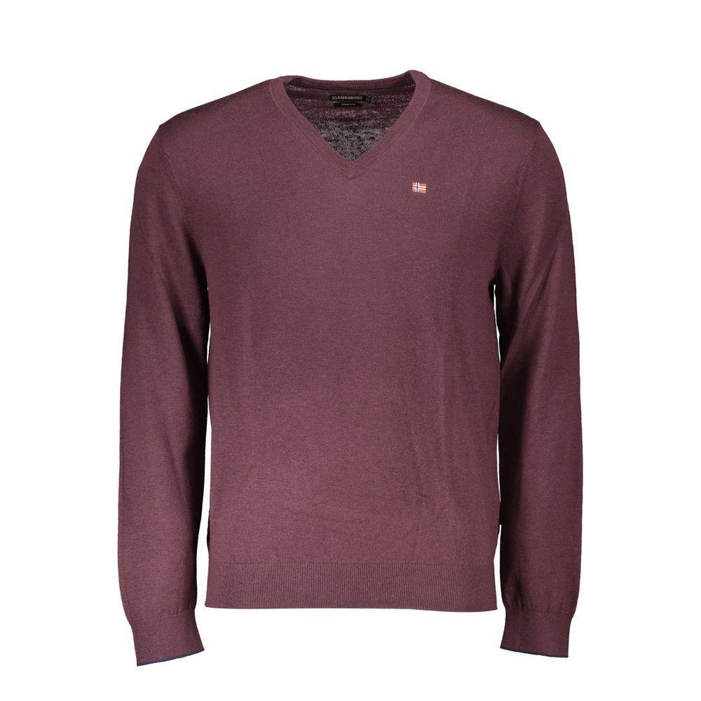 Napapijri Red Wool Sweater NA-21708-XS