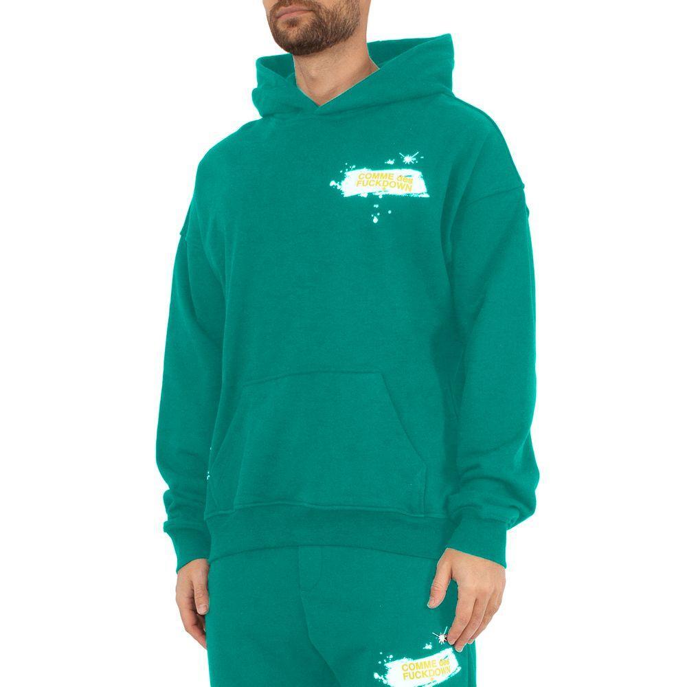 Comme Des Fuckdown Green Cotton Sweater CO-15721-S