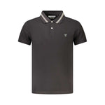 Guess Jeans Black Cotton Polo Shirt