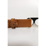 Dolce & Gabbana Brown Braided Metal DG Logo Buckle Belt BEL9483-100