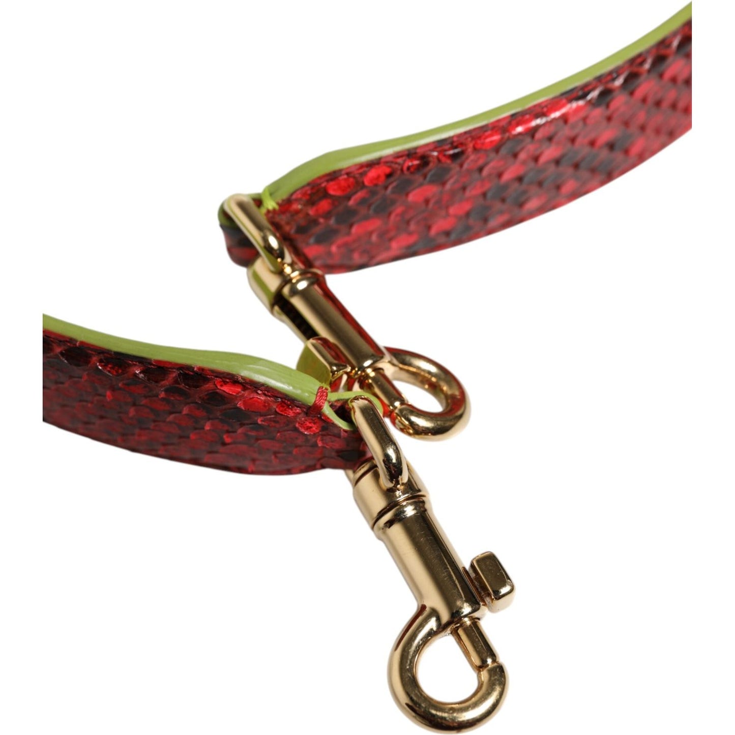Dolce & Gabbana Red Exotic Leather Handbag Accessory Shoulder Strap WMB535