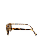 Dolce & Gabbana Brown Acetate Round Leopard Print Eyewear Sunglasses GLA1350