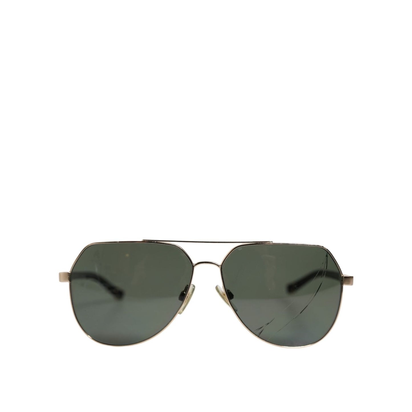 Dolce & Gabbana Black 18K Gold Plated Polarized Steel DG2133K Sunglasses