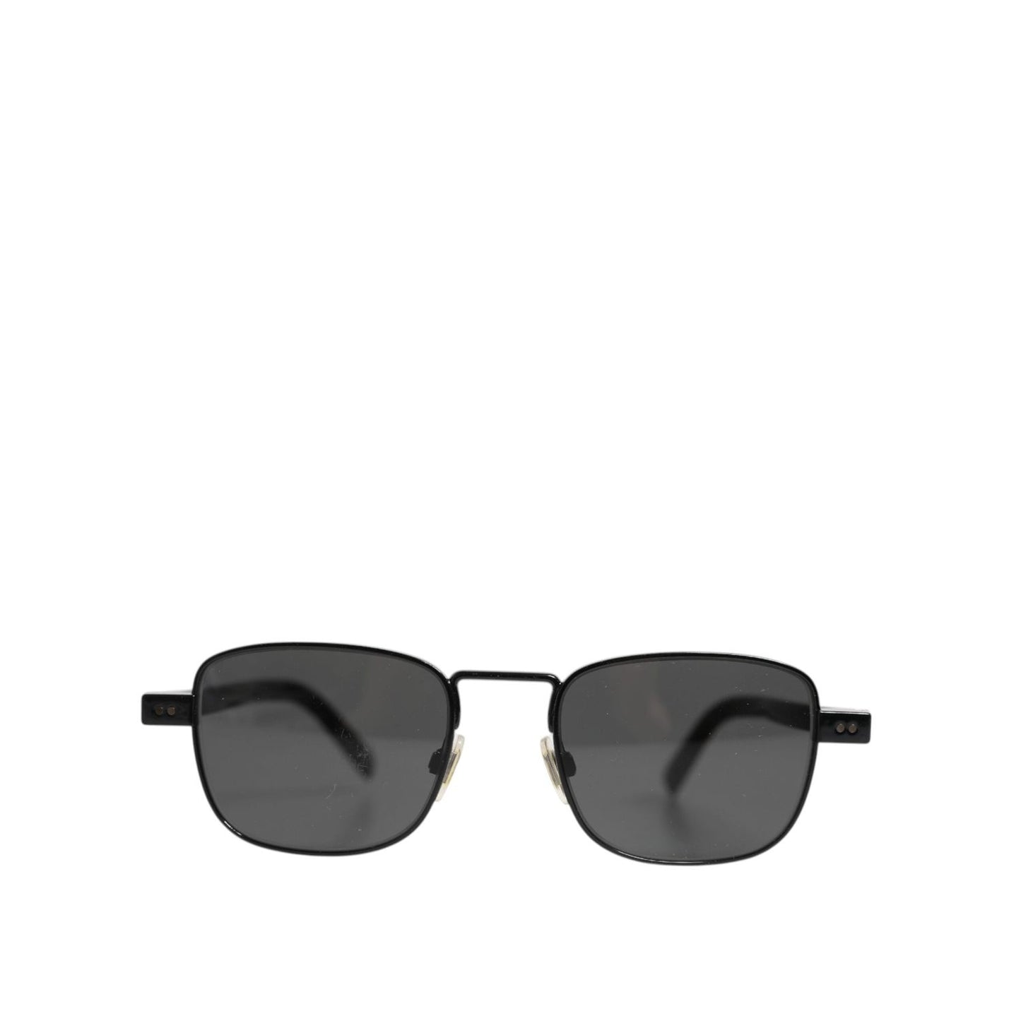 Dolce & Gabbana Black Metal Frame Square Lenses DG2222 Eyewear Sunglasses