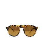 Dolce & Gabbana Brown Acetate Round Leopard Print Eyewear Sunglasses GLA1392