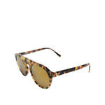 Dolce & Gabbana Brown Acetate Round Leopard Print Eyewear Sunglasses GLA1392