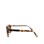 Dolce & Gabbana Brown Acetate Round Leopard Print Eyewear Sunglasses GLA1392