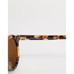 Dolce & Gabbana Brown Acetate Round Leopard Print Eyewear Sunglasses GLA1392