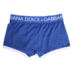 Dolce & Gabbana Blue Cotton Stretch Regular Boxer Underwear BIK1687-4