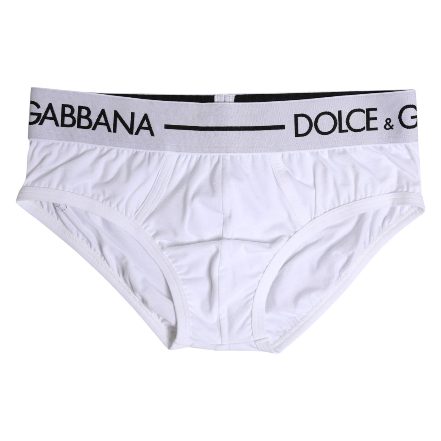 Dolce & Gabbana White Cotton Stretch Regular Brief Underwear BIK1740-40