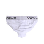 Dolce & Gabbana White Cotton Stretch Regular Brief Underwear BIK1741-41