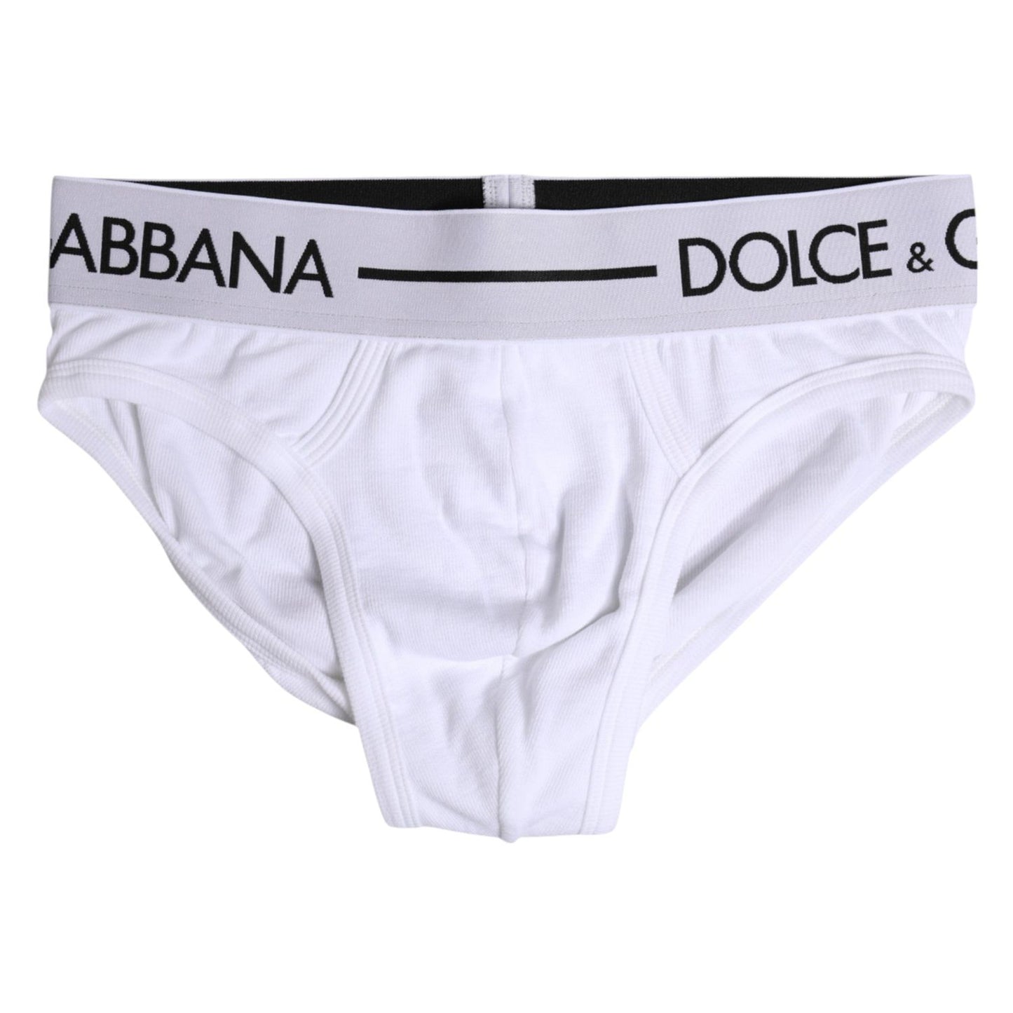 Dolce & Gabbana White Cotton Stretch Regular Brief Underwear BIK1742-4