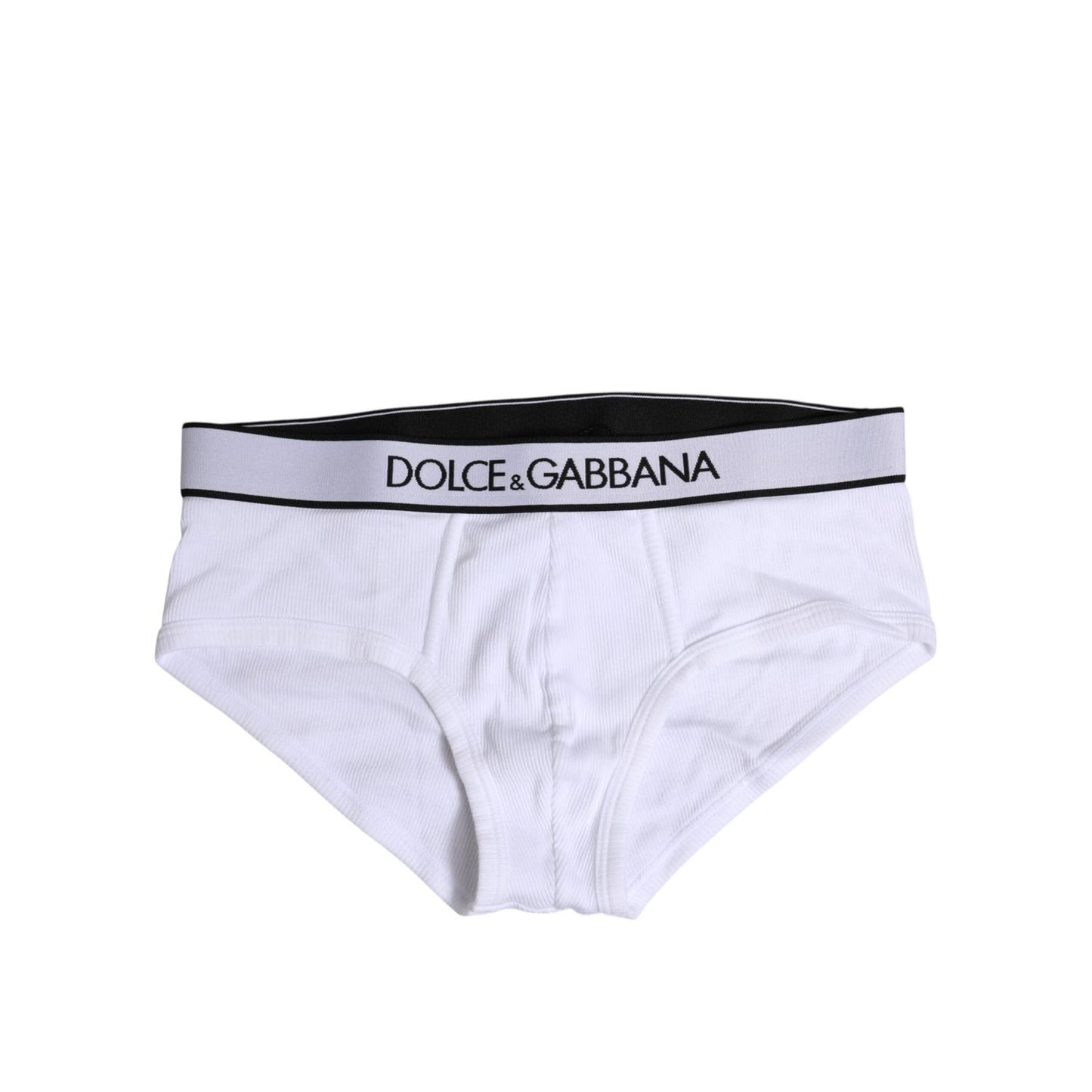 Dolce & Gabbana White Cotton Stretch Regular Brief Underwear BIK1745-4