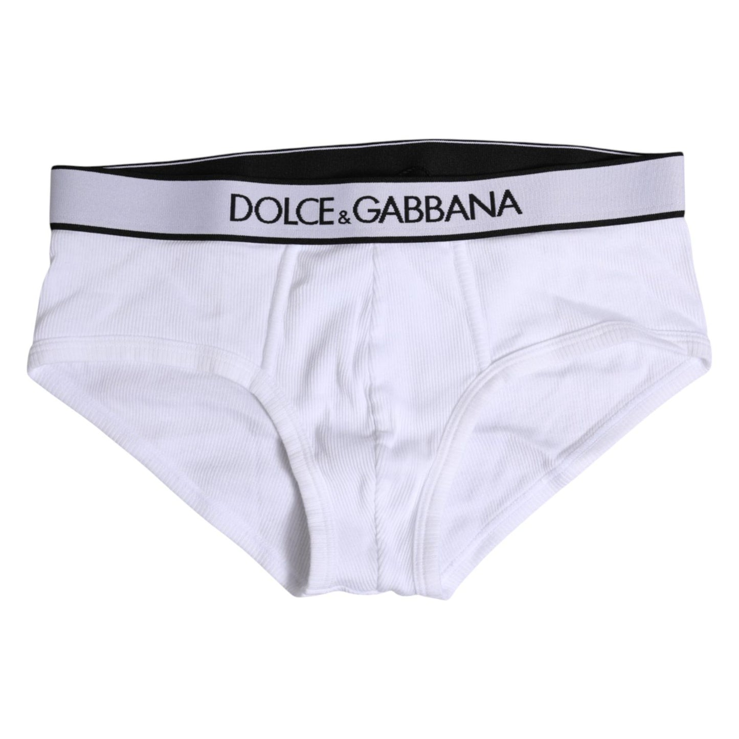 Dolce & Gabbana White Cotton Stretch Regular Brief Underwear BIK1745-4