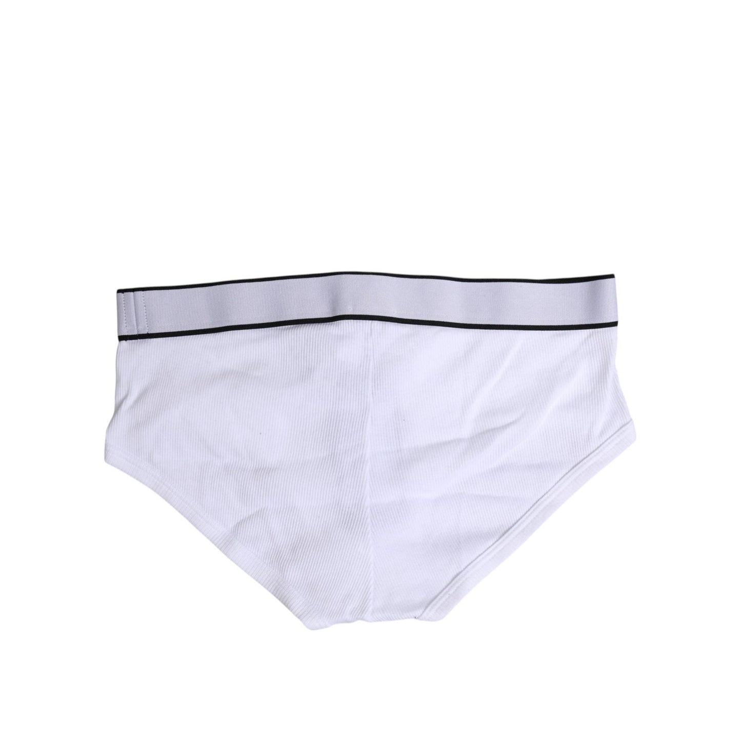 Dolce & Gabbana White Cotton Stretch Regular Brief Underwear BIK1745-4