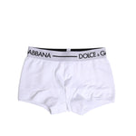Dolce & Gabbana White Cotton Stretch Regular Boxer Underwear BIK1747-4