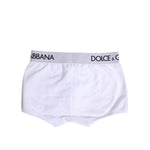 Dolce & Gabbana White Cotton Stretch Regular Boxer Underwear BIK1747-4