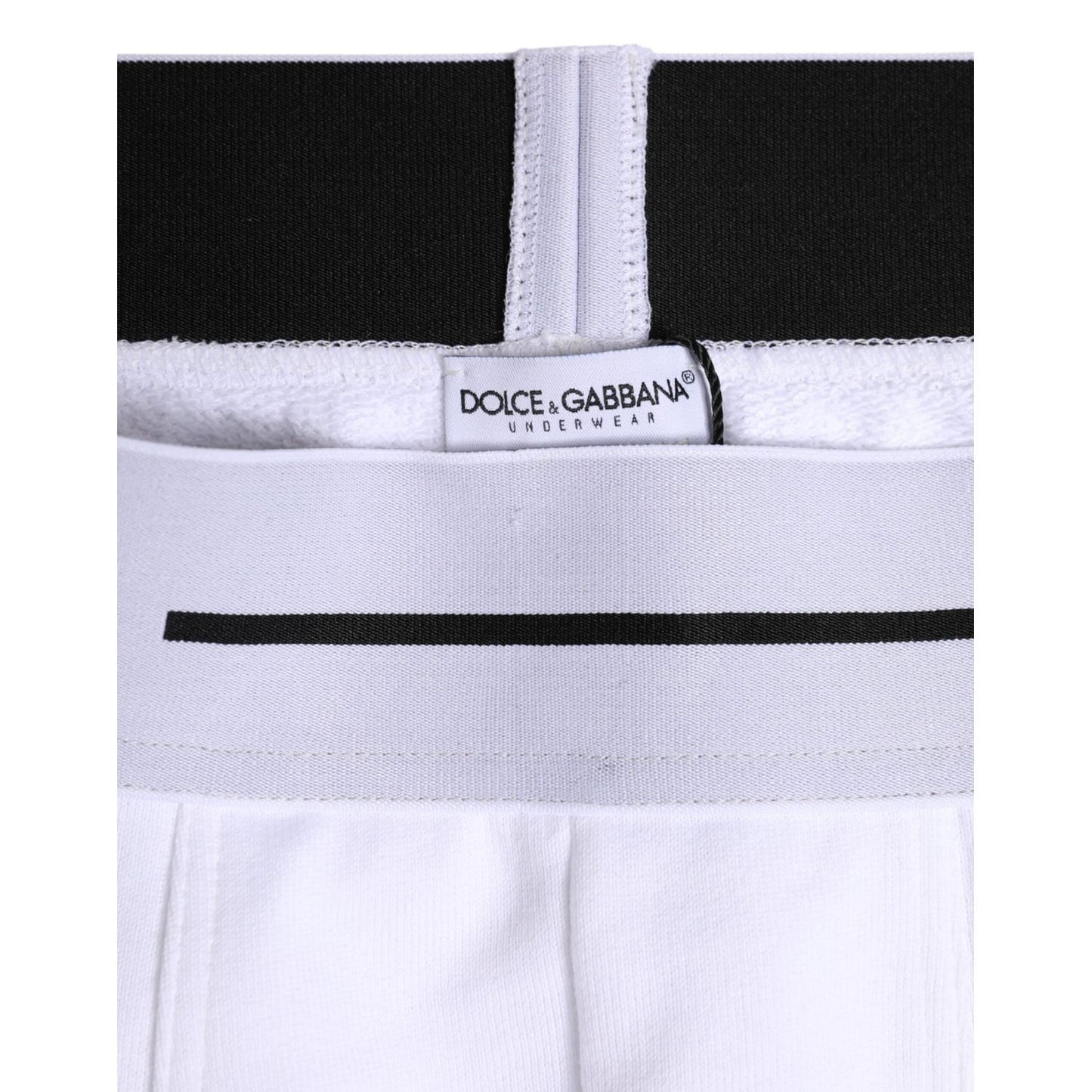 Dolce & Gabbana White Cotton Stretch Regular Boxer Underwear BIK1747-4