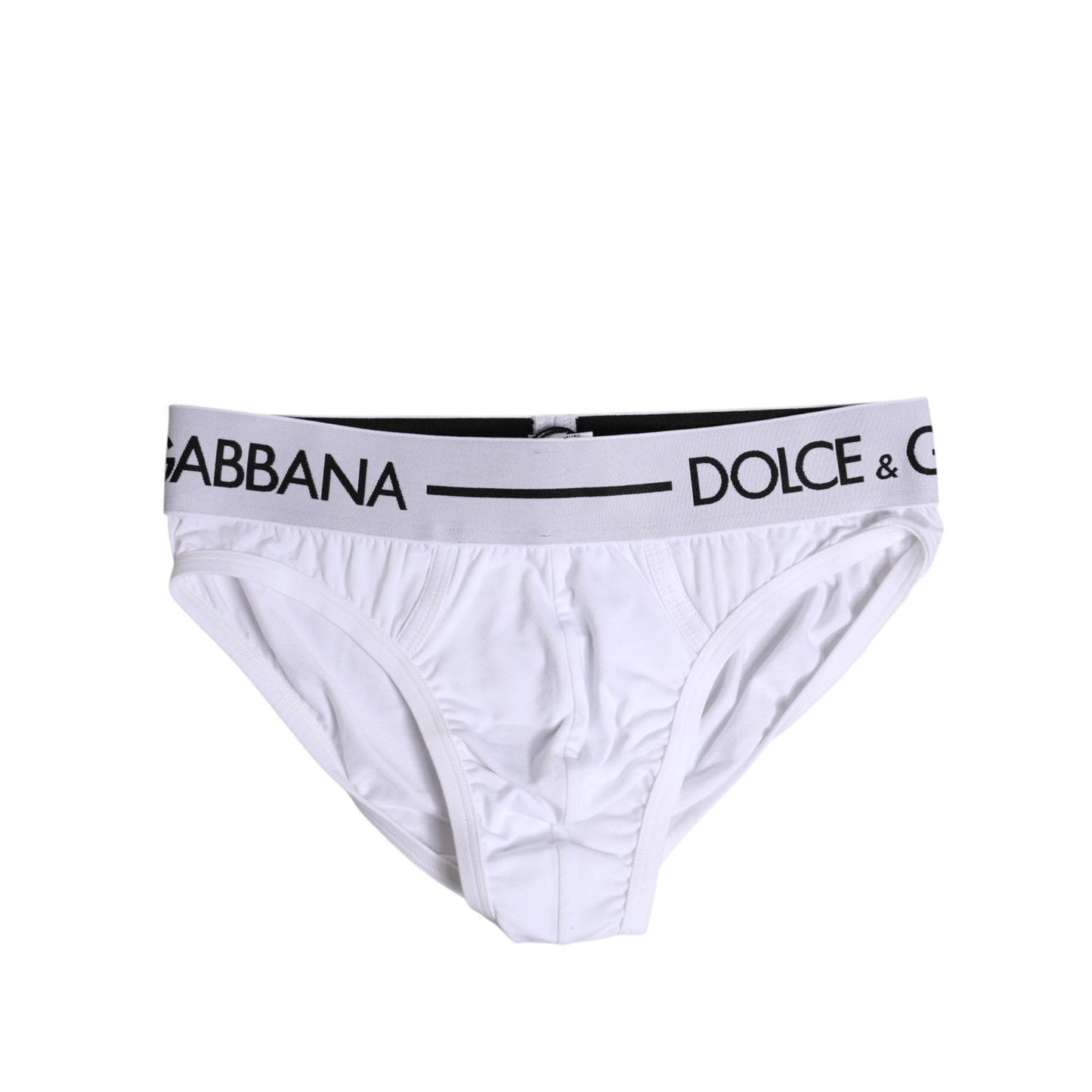 Dolce & Gabbana White Cotton Stretch Regular Brief Underwear BIK1749-4
