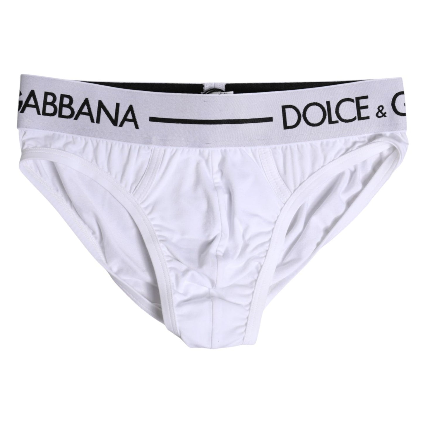Dolce & Gabbana White Cotton Stretch Regular Brief Underwear BIK1749-4