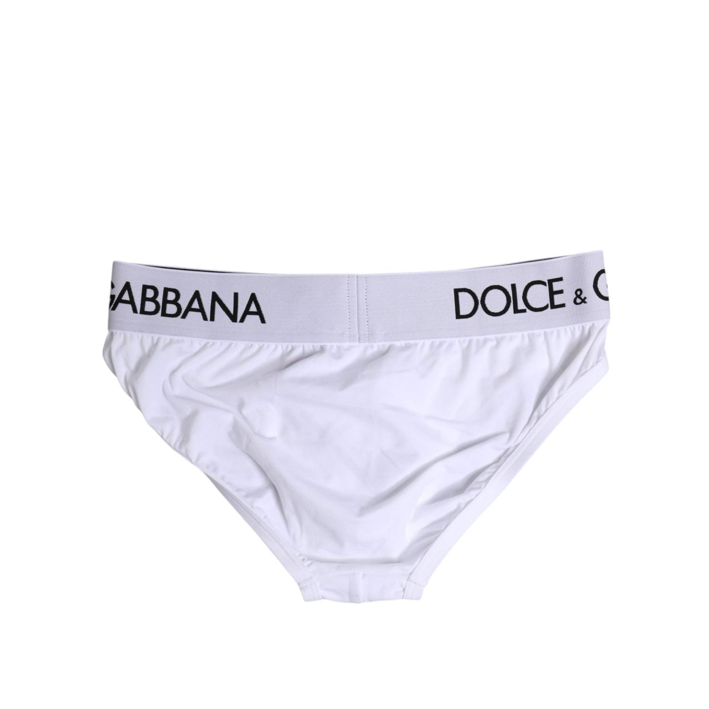 Dolce & Gabbana White Cotton Stretch Regular Brief Underwear BIK1749-4