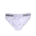 Dolce & Gabbana White Cotton Stretch Regular Brief Underwear BIK1749-4