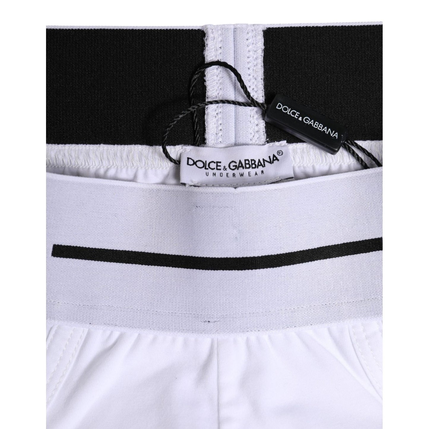 Dolce & Gabbana White Cotton Stretch Regular Brief Underwear BIK1749-4
