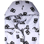 Dolce & Gabbana White Black DG Mania Polyester Puffer Jacket JKT41467-44