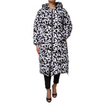 Dolce & Gabbana Black White DG Mania Hooded Long Coat Jacket JKT41490-40