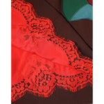 Dolce & Gabbana Brown Floral High Waist Side Slit Skirt SKI2152-40