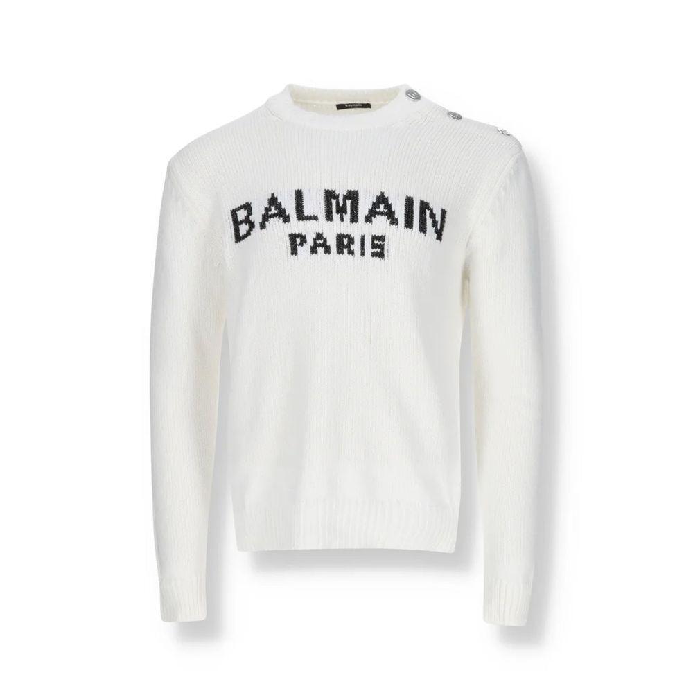 Balmain Cotton Logo Sweater BA-8735232786644-L