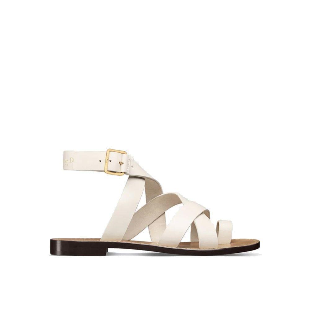 Dior Sun Leather Flat Sandals DI-8774241124564-EU38/US8
