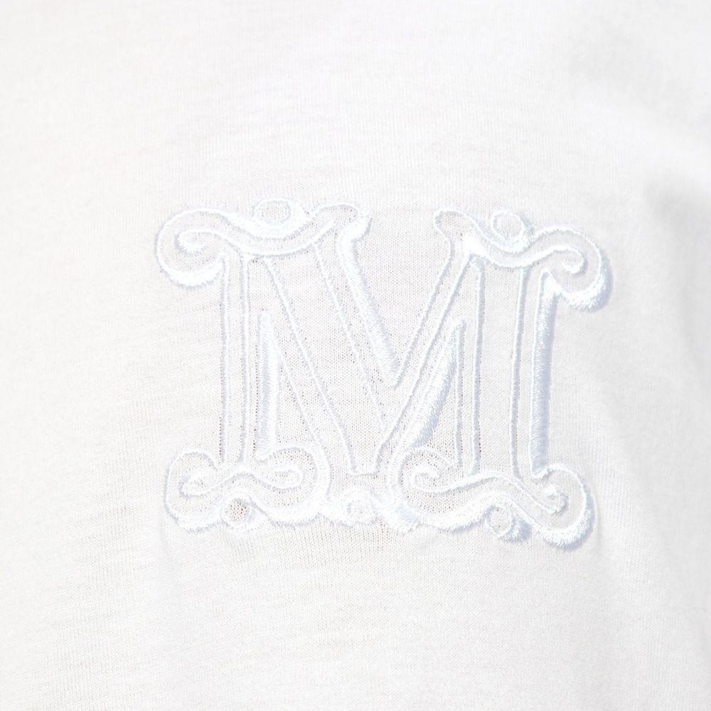 Max Mara Mango Logo Embroidered Cotton T-Shirt MA-8777823256788-L
